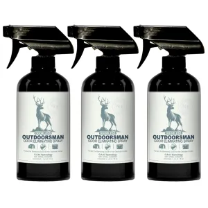 Three Pack - Two Odorless Outdoorsman Odor Eliminating Sprays   One Spray of Choice 16 oz