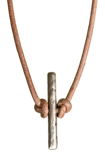 toggle necklace - silver