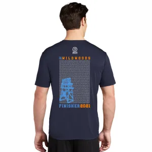 Tri the Wildwoods Finisher Names 2021 Men's Short-Sleeve Tech UPF50 Tee - True Navy