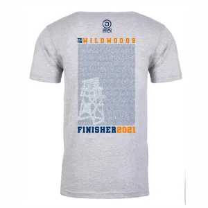 Tri the Wildwoods Finisher Names 2021 Unisex SS Ringspun Tee -Medium Grey