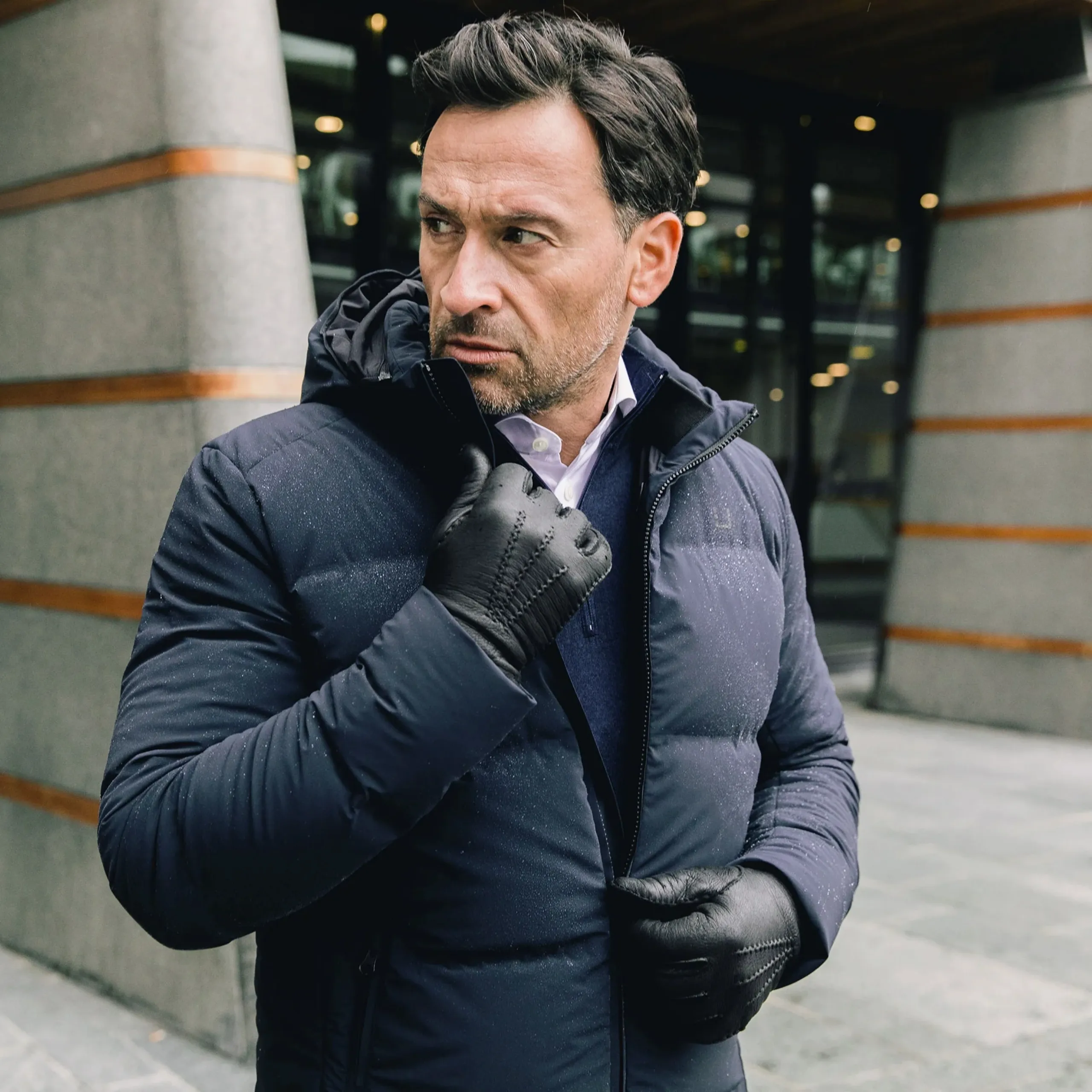 UBR Bolt Padded Jacket - Navy