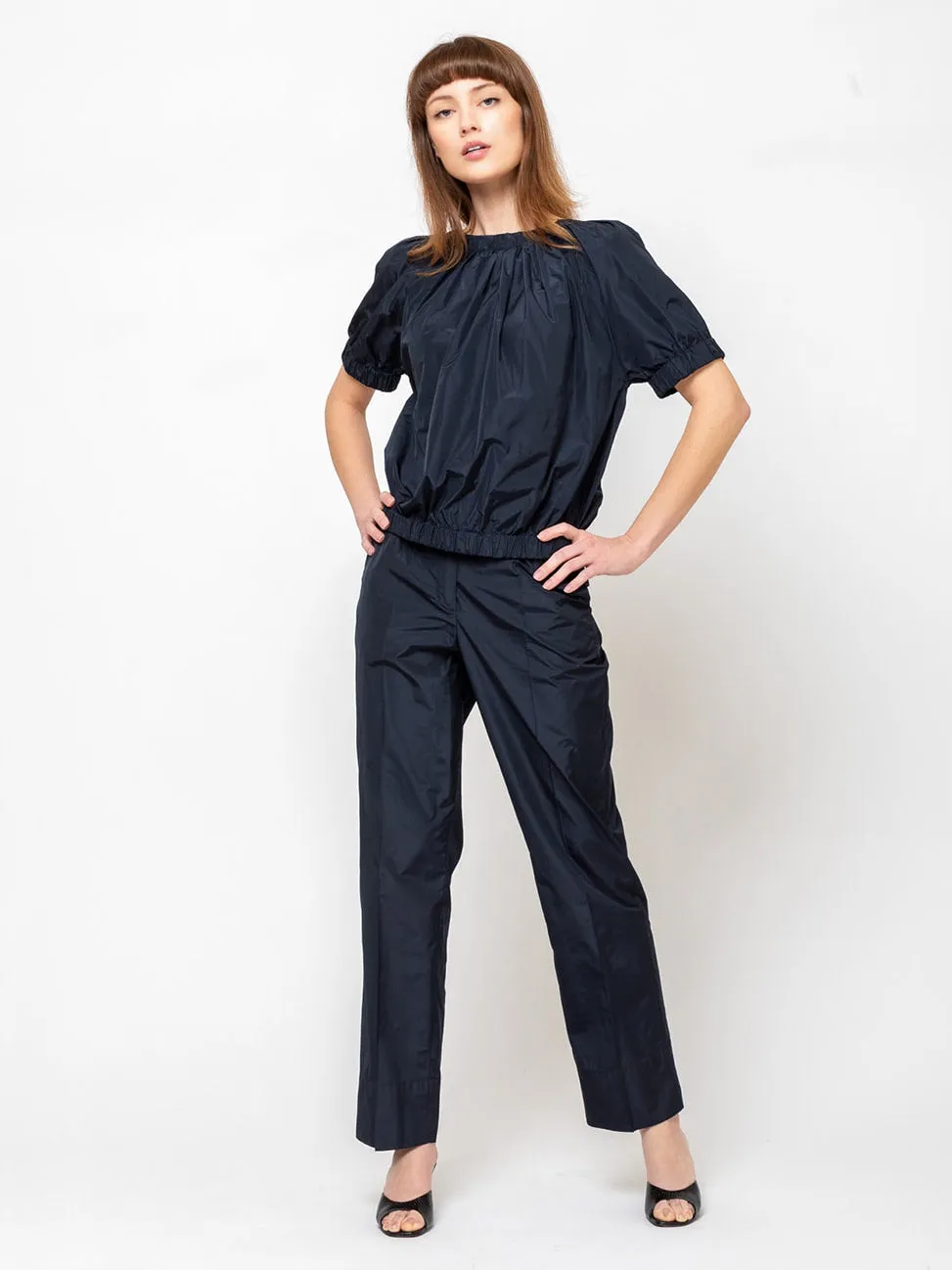 Ultra Light Taffeta Pants - Navy