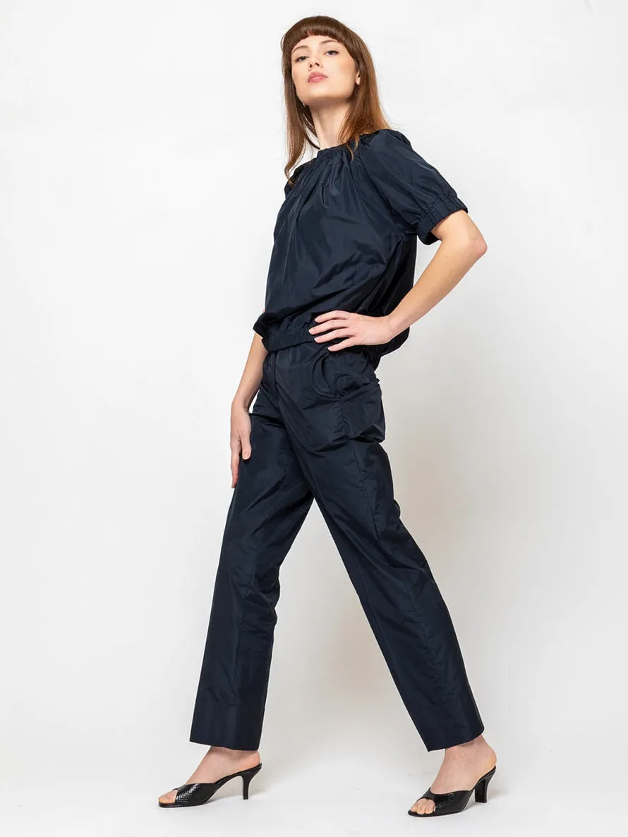 Ultra Light Taffeta Pants - Navy
