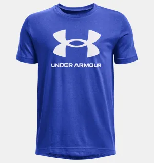 Under Armour Boys' UA Sportstyle Logo Short Sleeve
