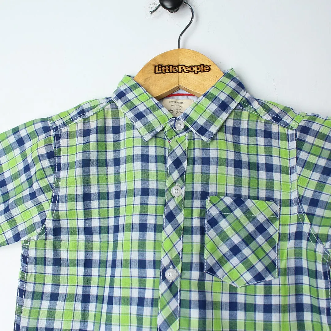Urge Green Themed Stylish Boys Casual Shirt