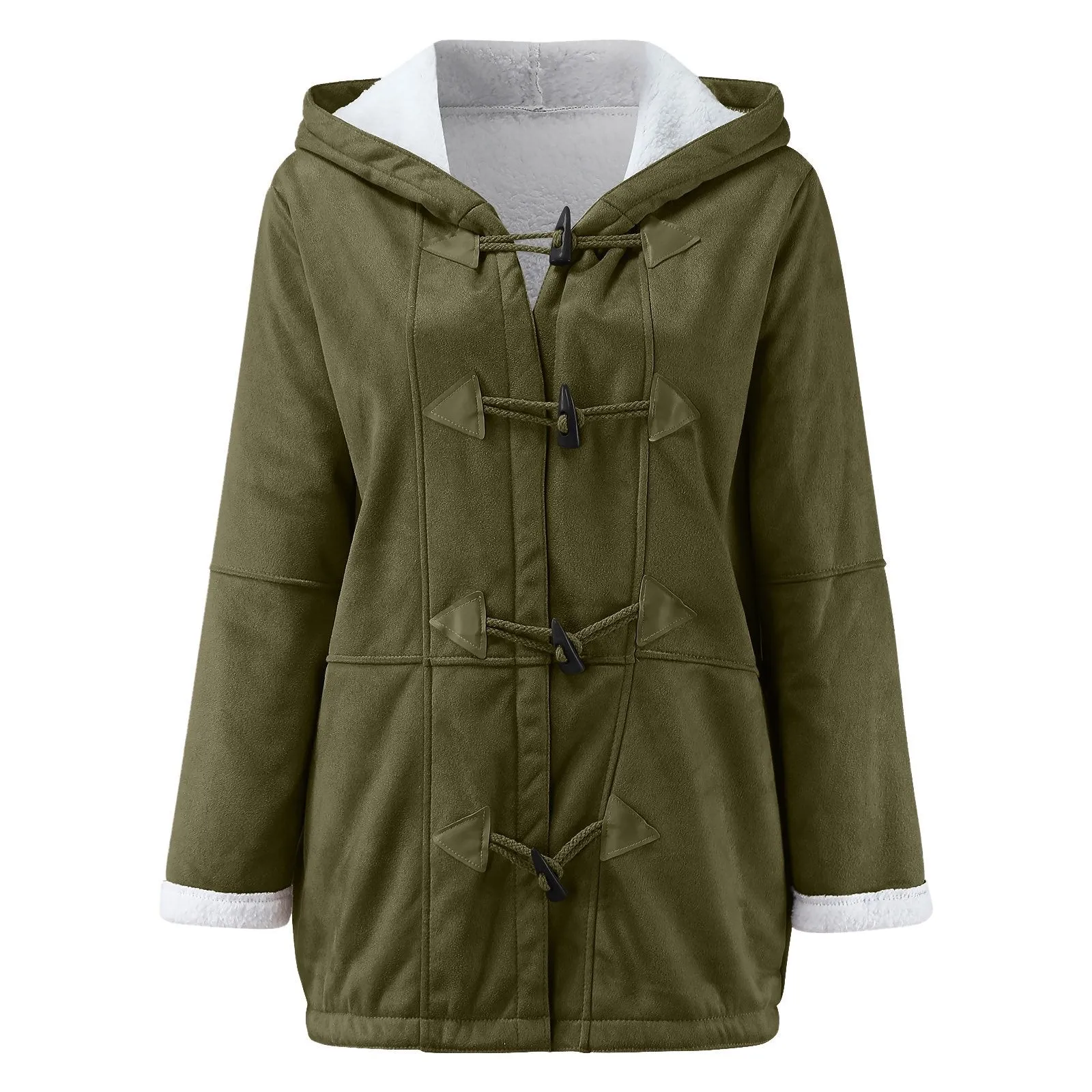 Urielle™ | Stylish Toggle Fleece Coat