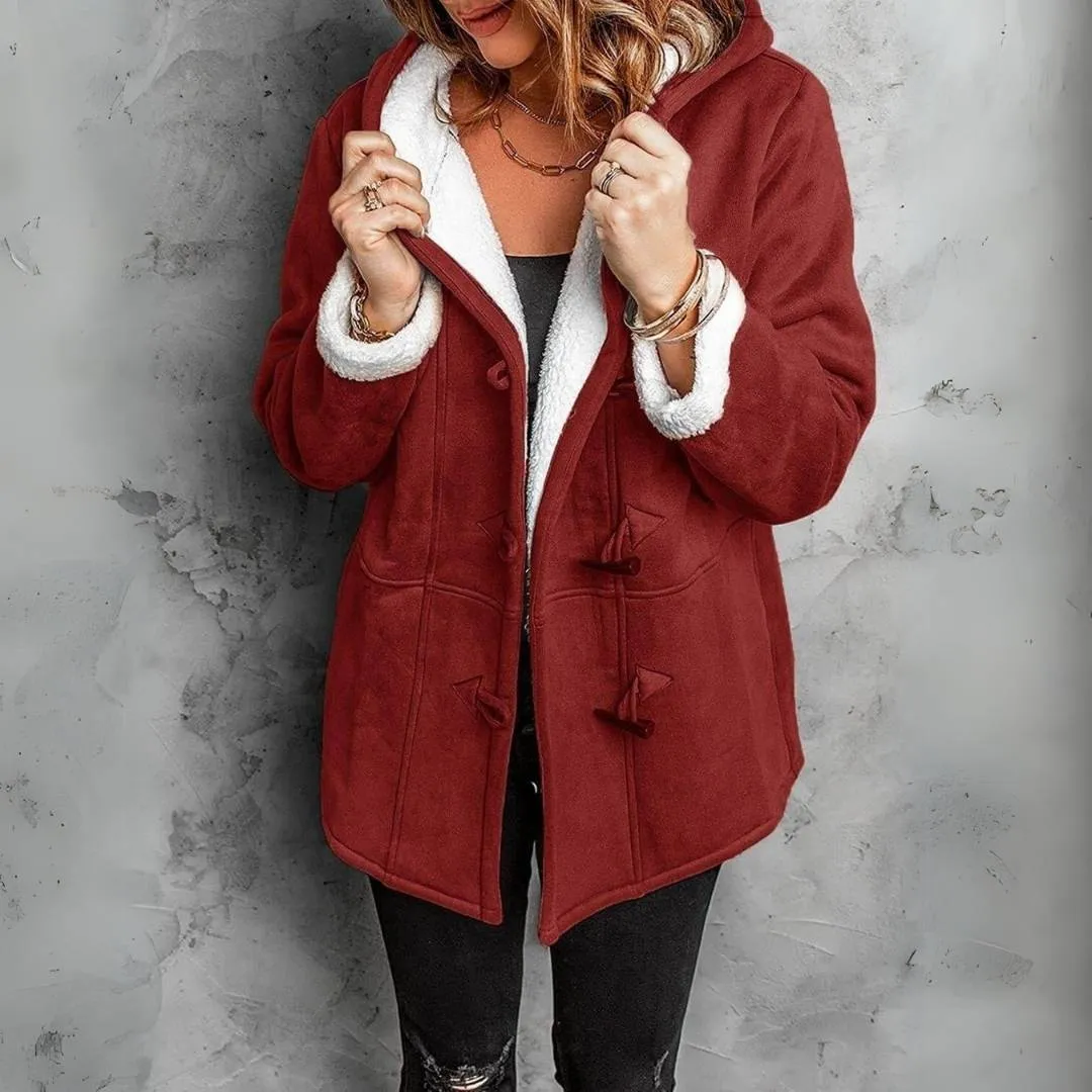 Urielle™ | Stylish Toggle Fleece Coat