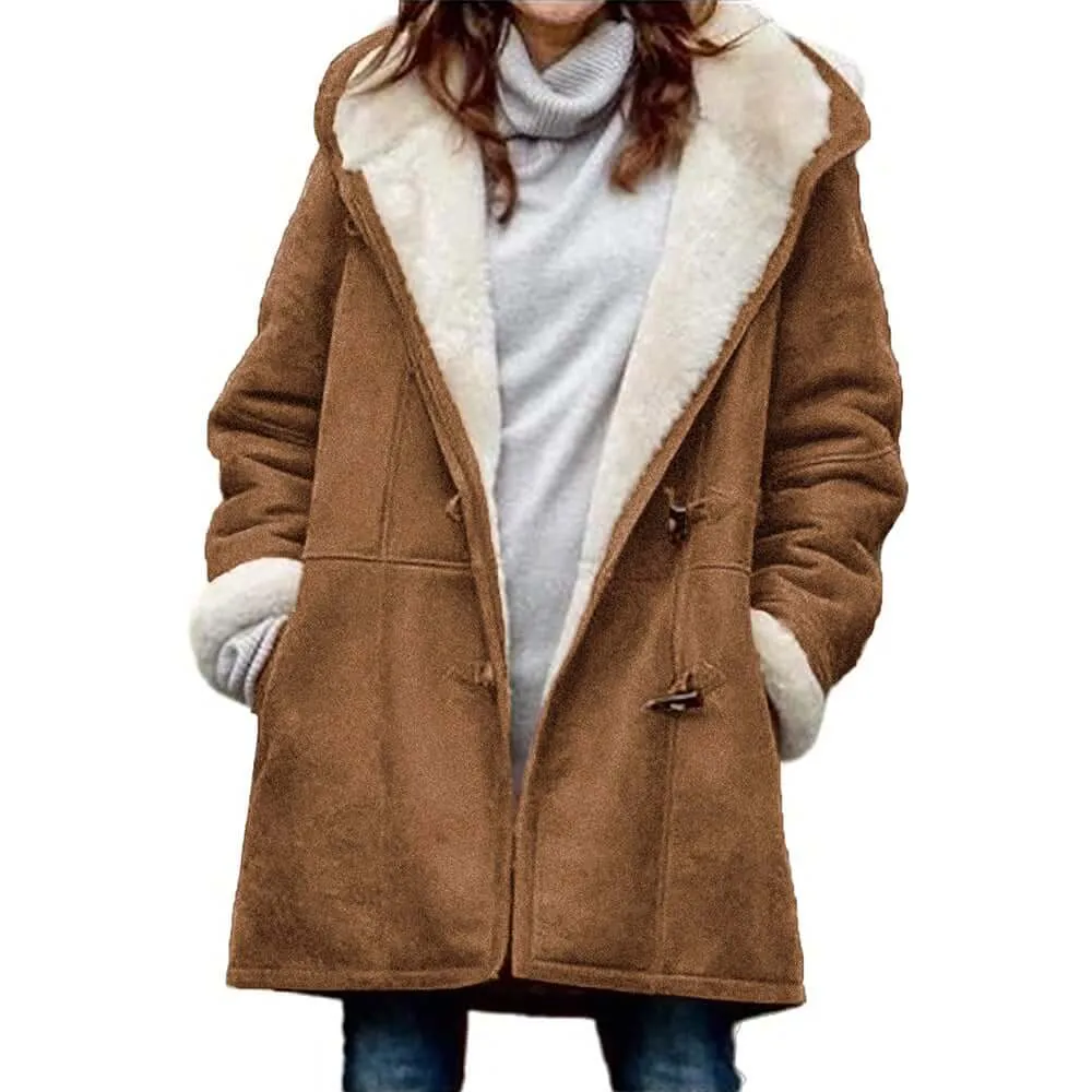 Urielle™ | Stylish Toggle Fleece Coat