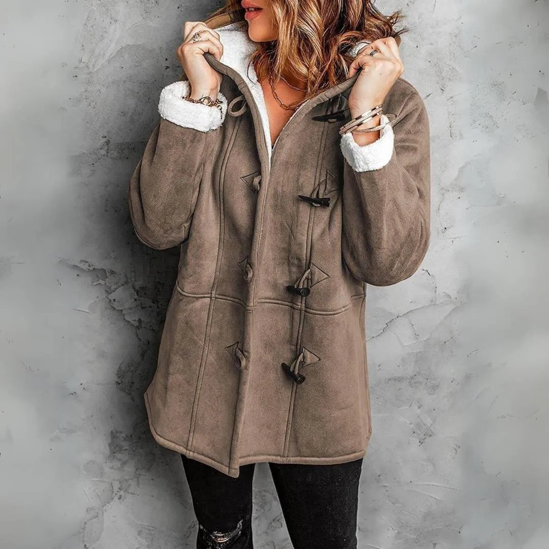 Urielle™ | Stylish Toggle Fleece Coat