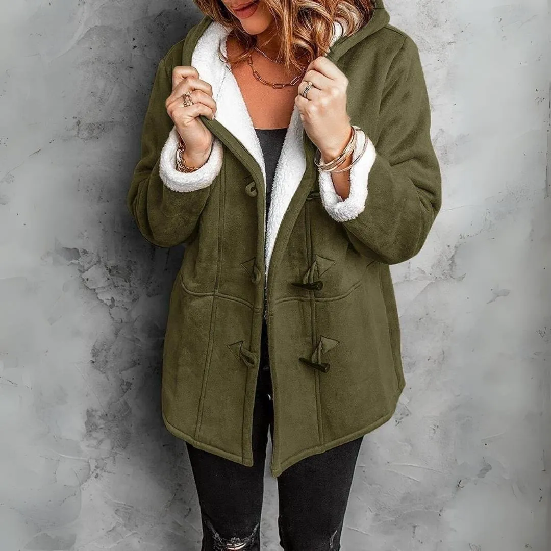 Urielle™ | Stylish Toggle Fleece Coat