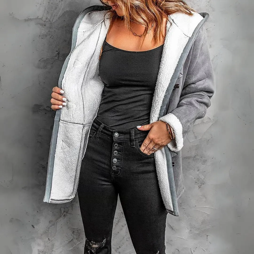 Urielle™ | Stylish Toggle Fleece Coat