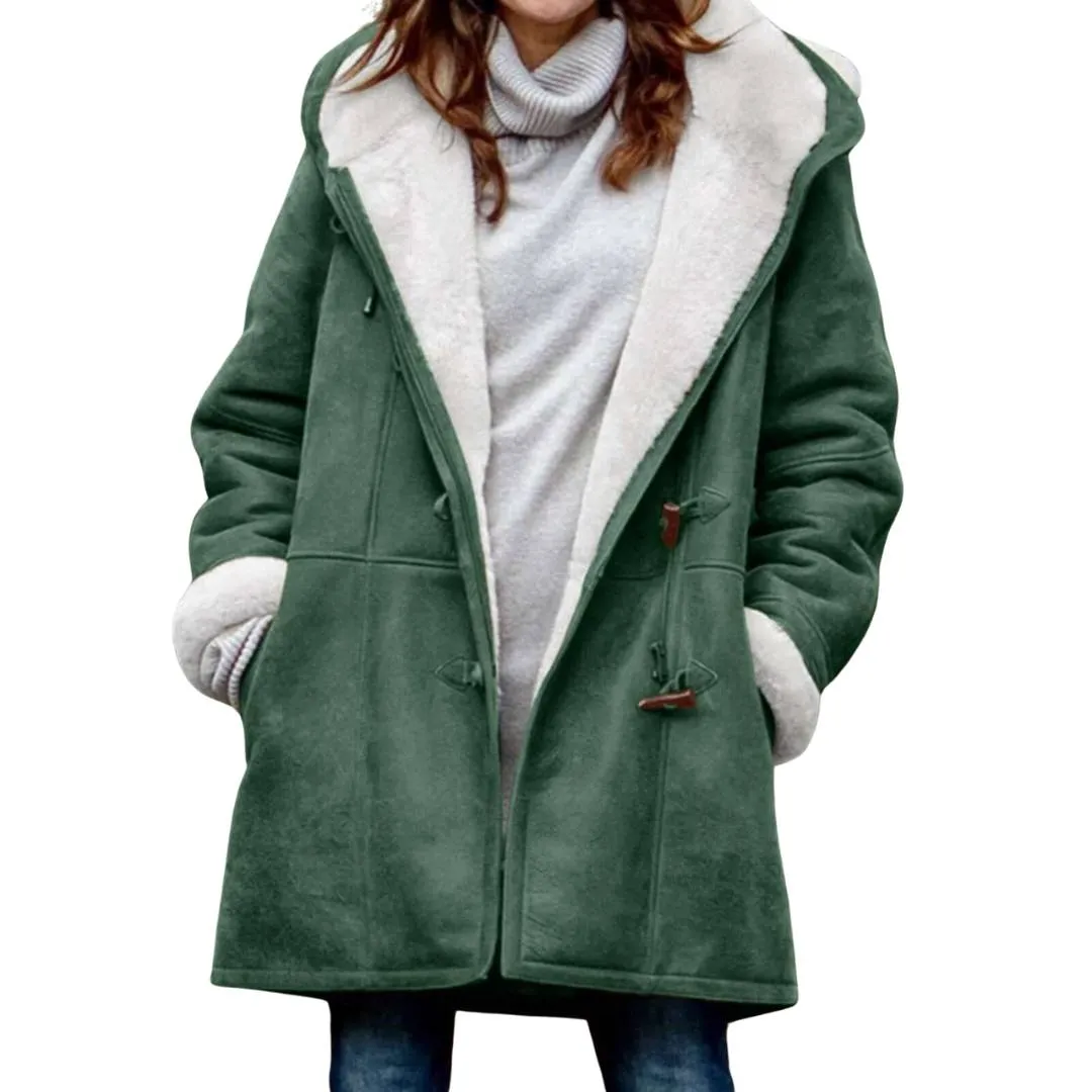 Urielle™ | Stylish Toggle Fleece Coat