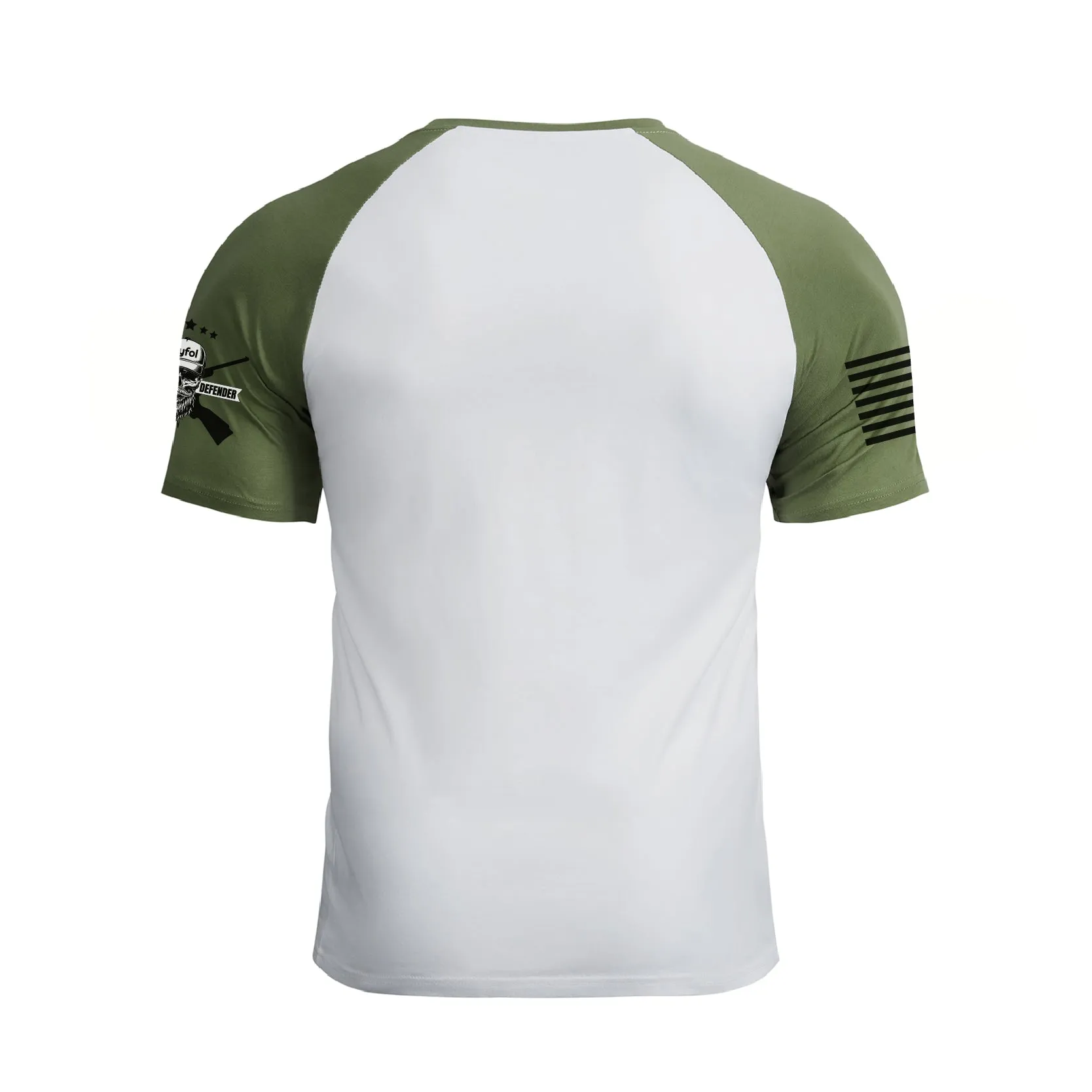USA FLAG VETERAN OF THE UNITED STATES AIR FORCE RAGLAN GRAPHIC TEE