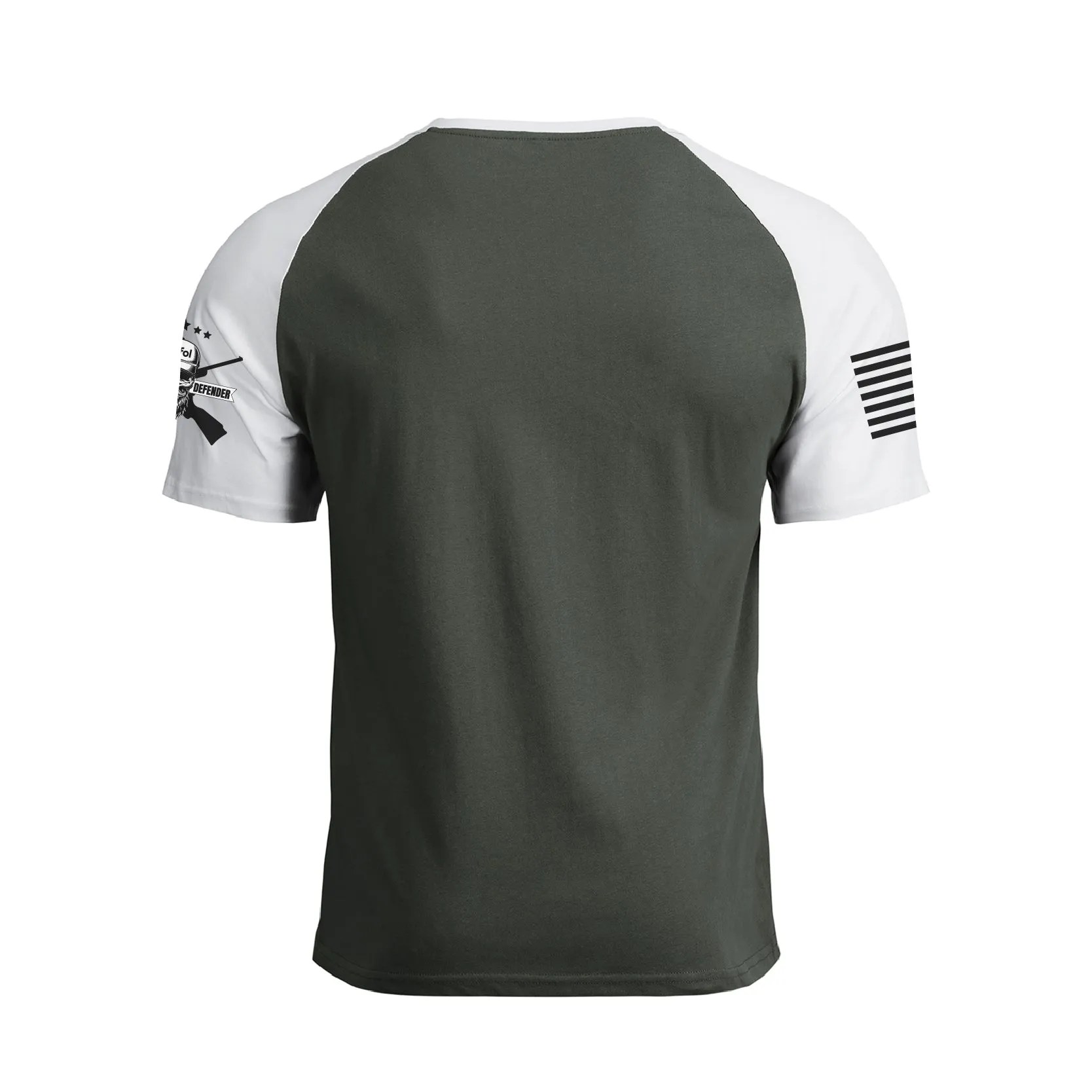 USA FLAG VETERAN OF THE UNITED STATES AIR FORCE RAGLAN GRAPHIC TEE