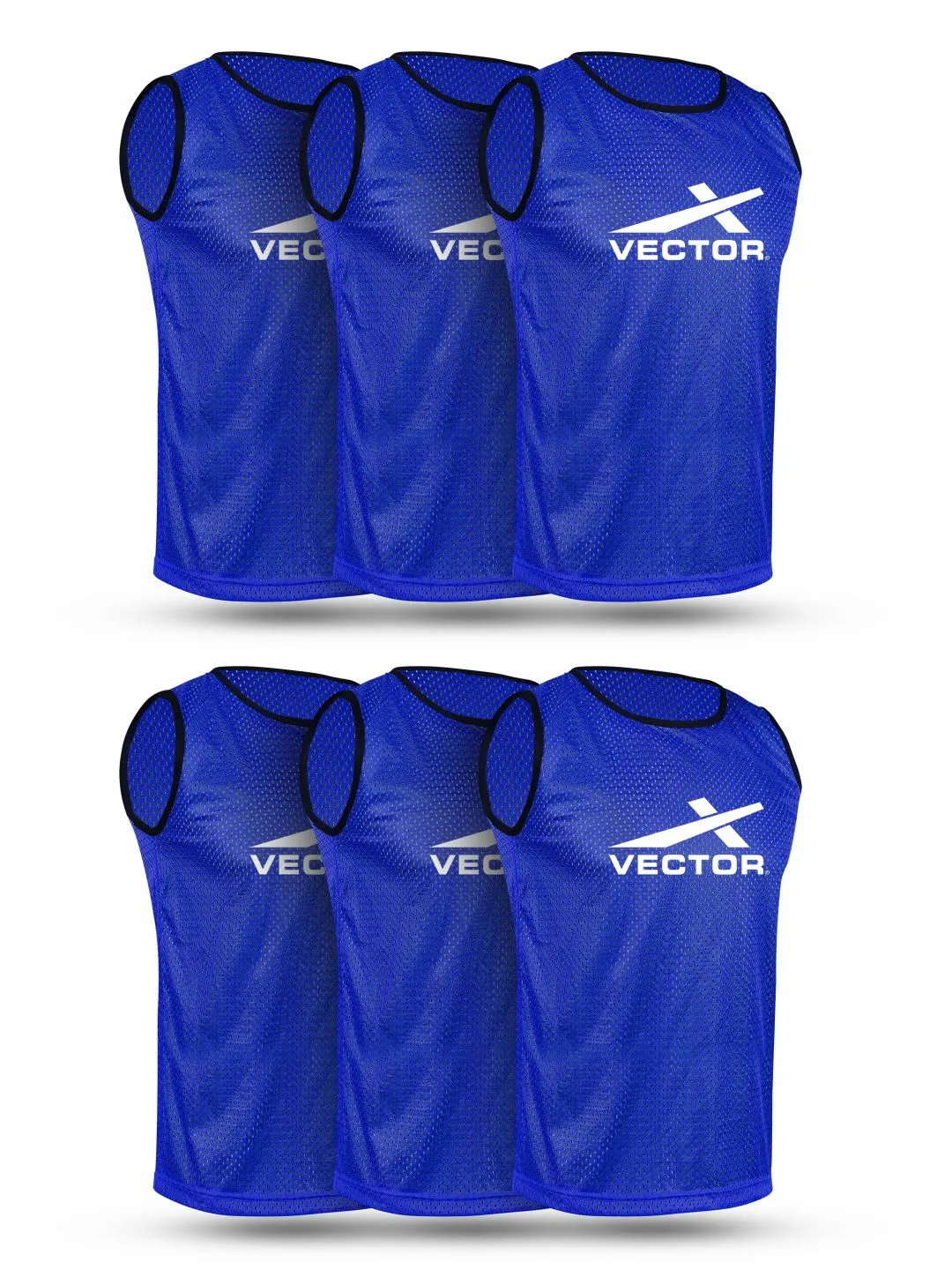 VECTOR X Football, Hockey Bib (Blue)-Pack of 6