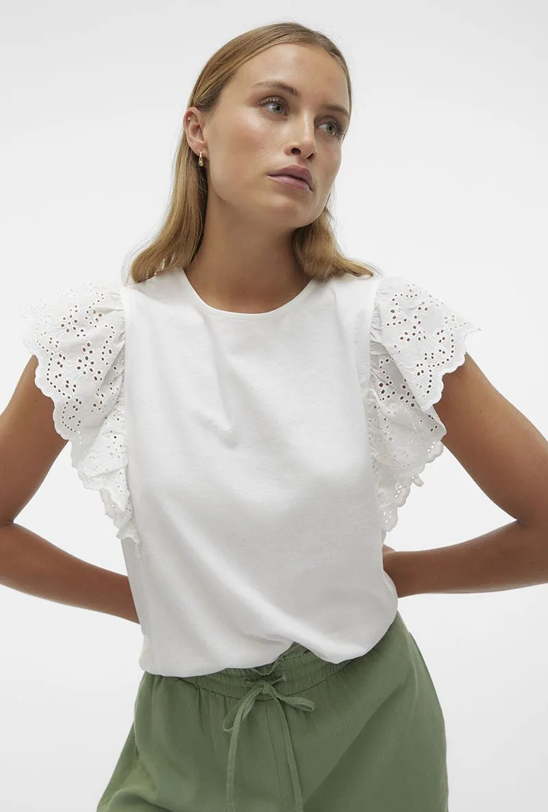 VERO MODA HANNE SS LACE TOP