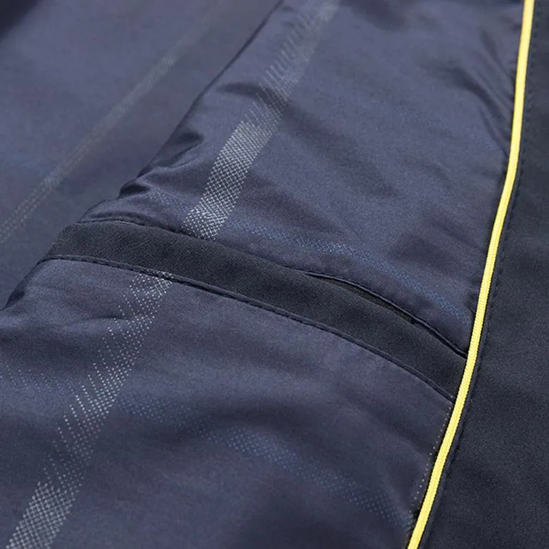 Veste vintage simple à revers uni pour homme