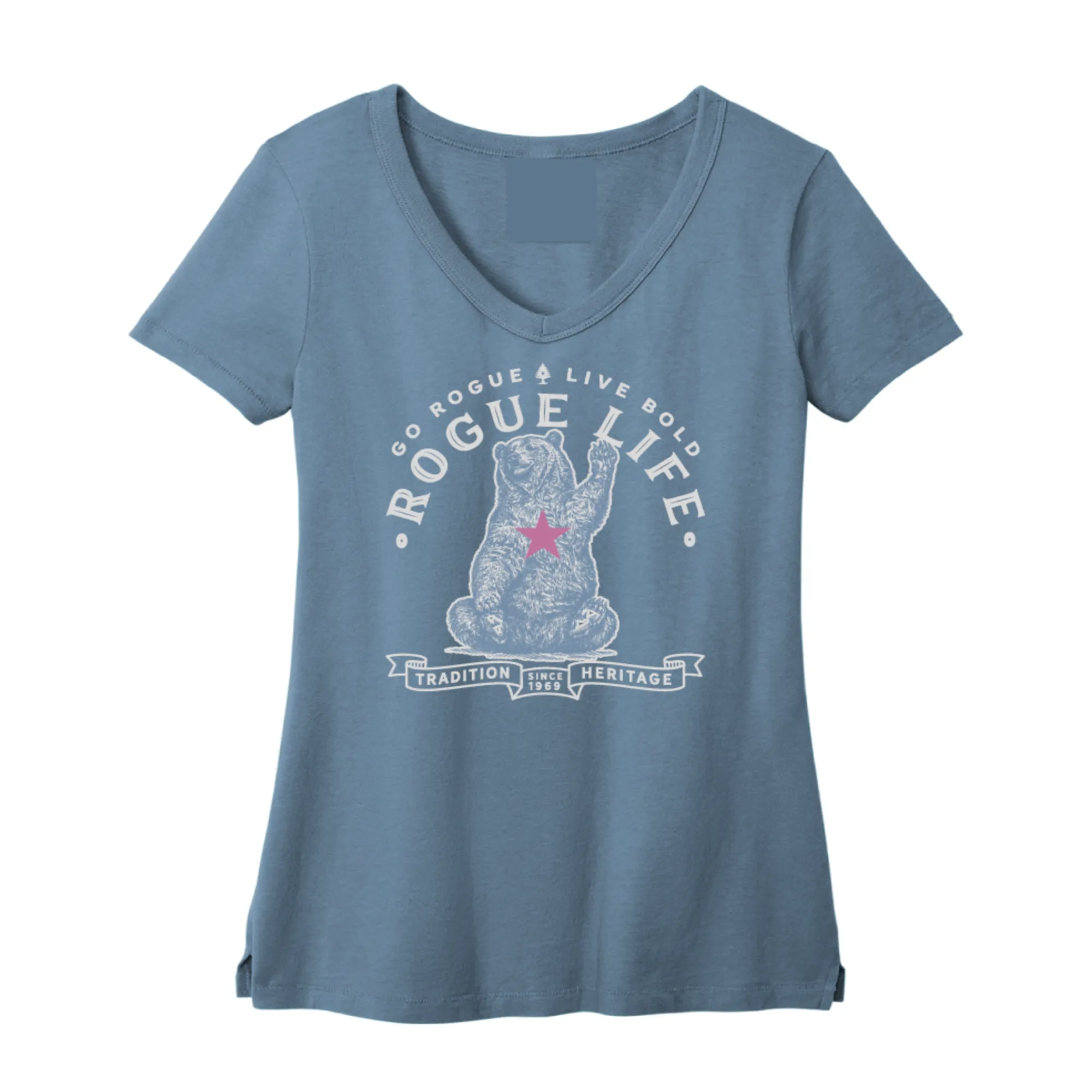 Vintage Bear V-Neck T-Shirt