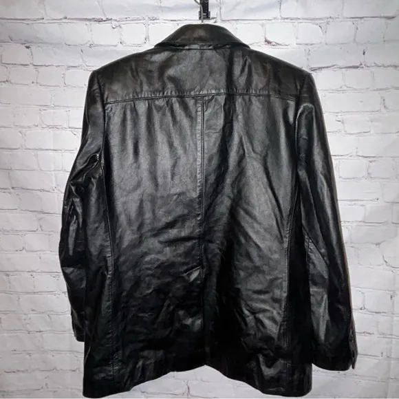 Vintage Etienne Aigner leather jacket size 14