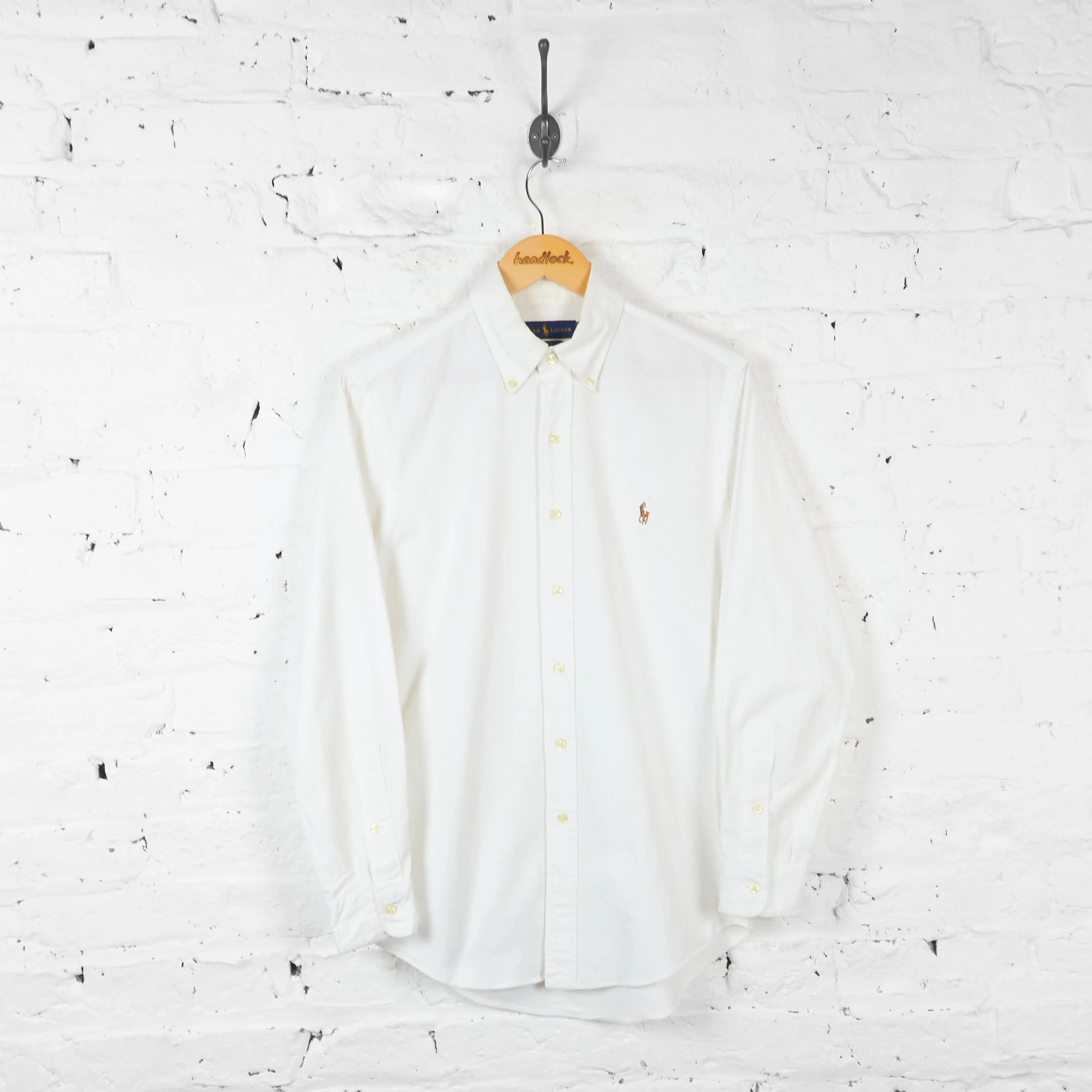 Vintage Ralph Lauren Slim Fit Shirt - White - S