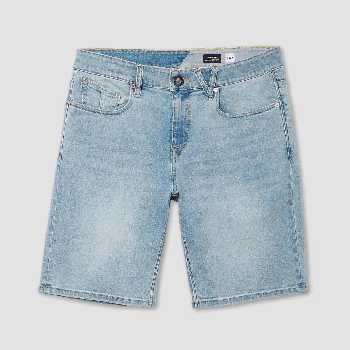 Volcom Solver Denim Shorts Worker Indigo Vintage