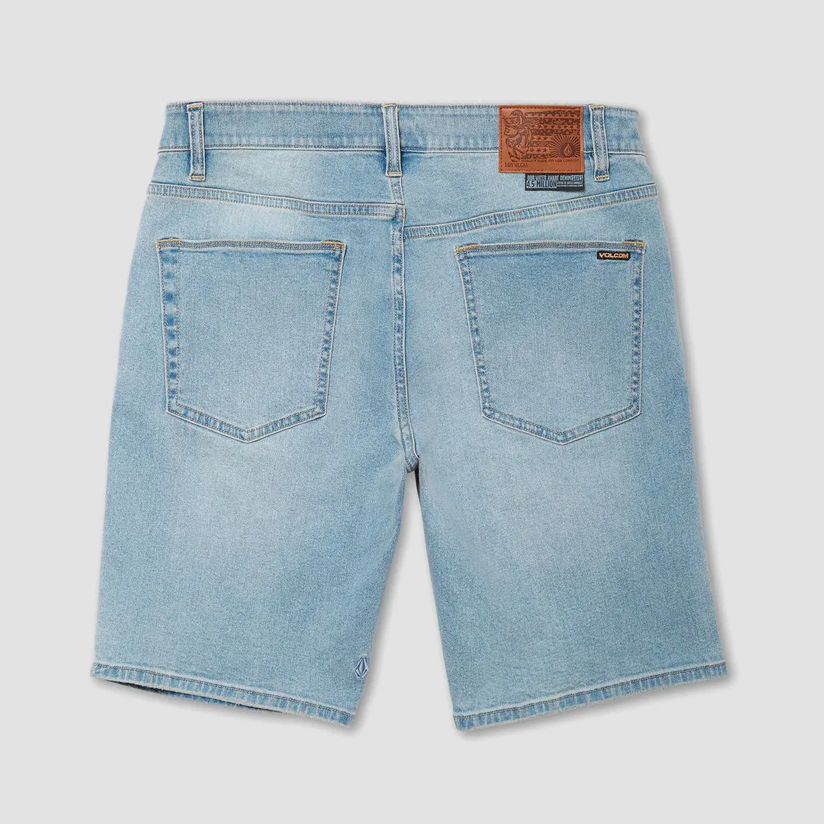 Volcom Solver Denim Shorts Worker Indigo Vintage