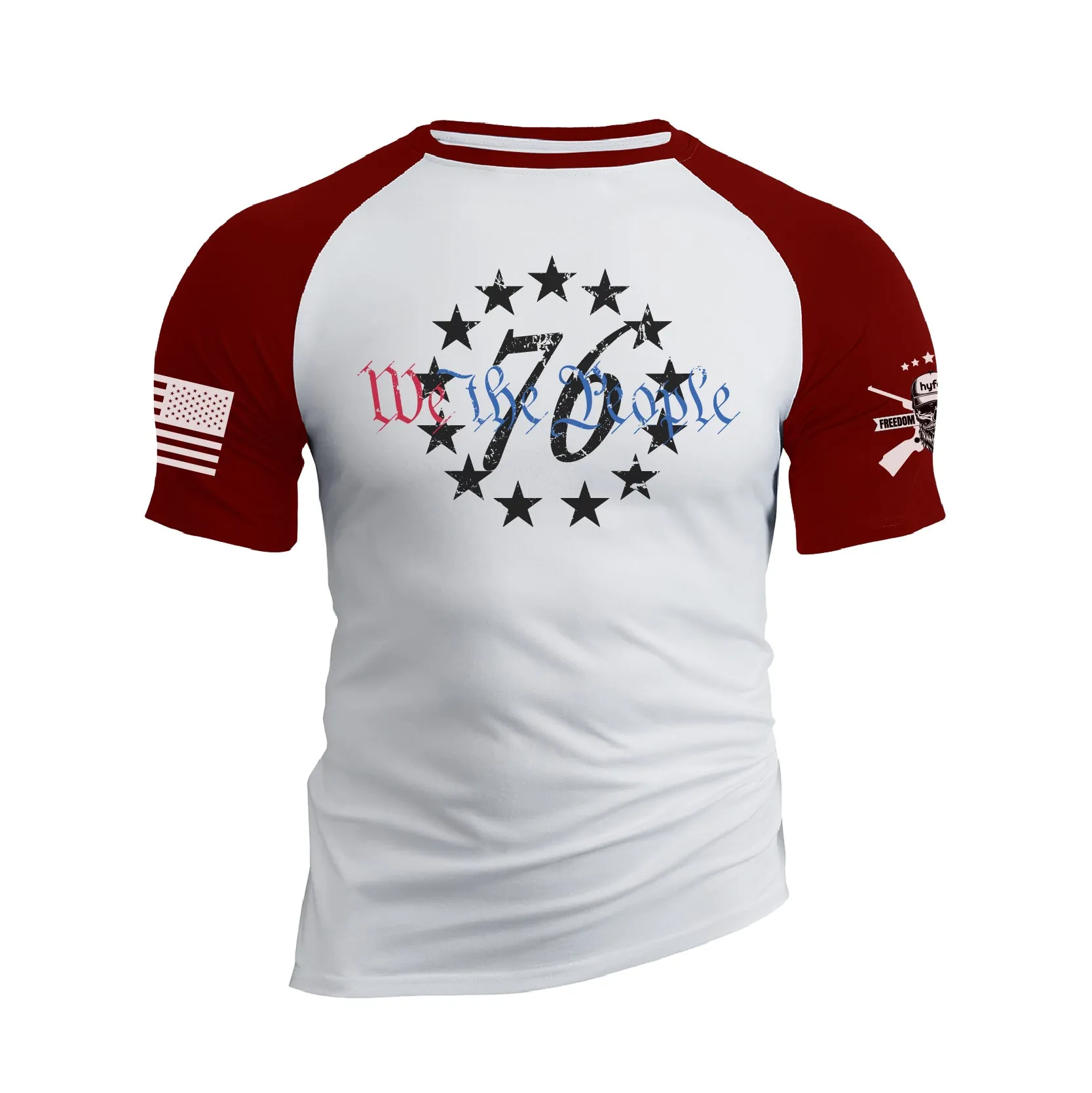 WE THE PEOPLE RAGLAN GRAPHIC TEE