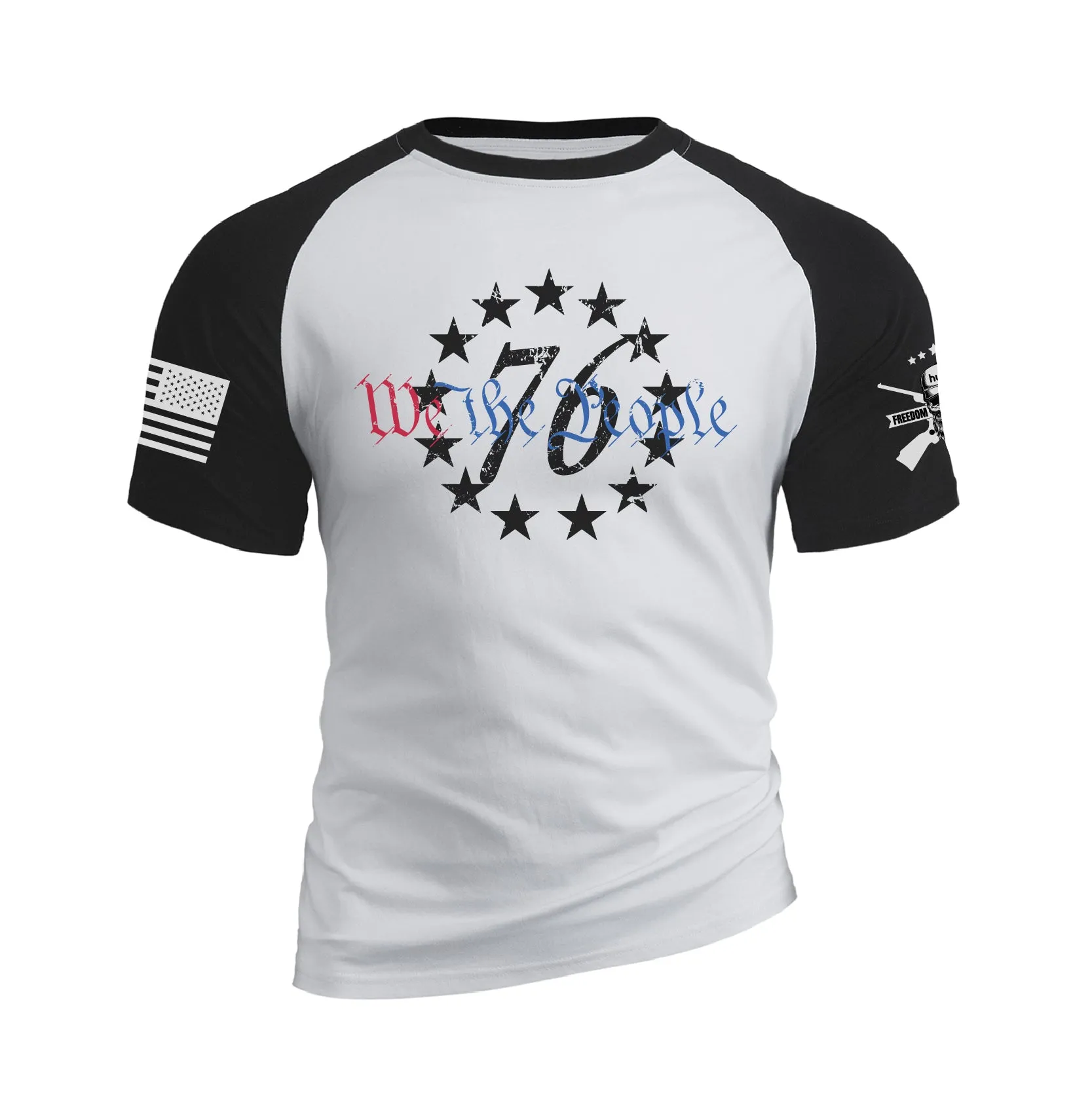 WE THE PEOPLE RAGLAN GRAPHIC TEE