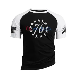 WE THE PEOPLE RAGLAN GRAPHIC TEE
