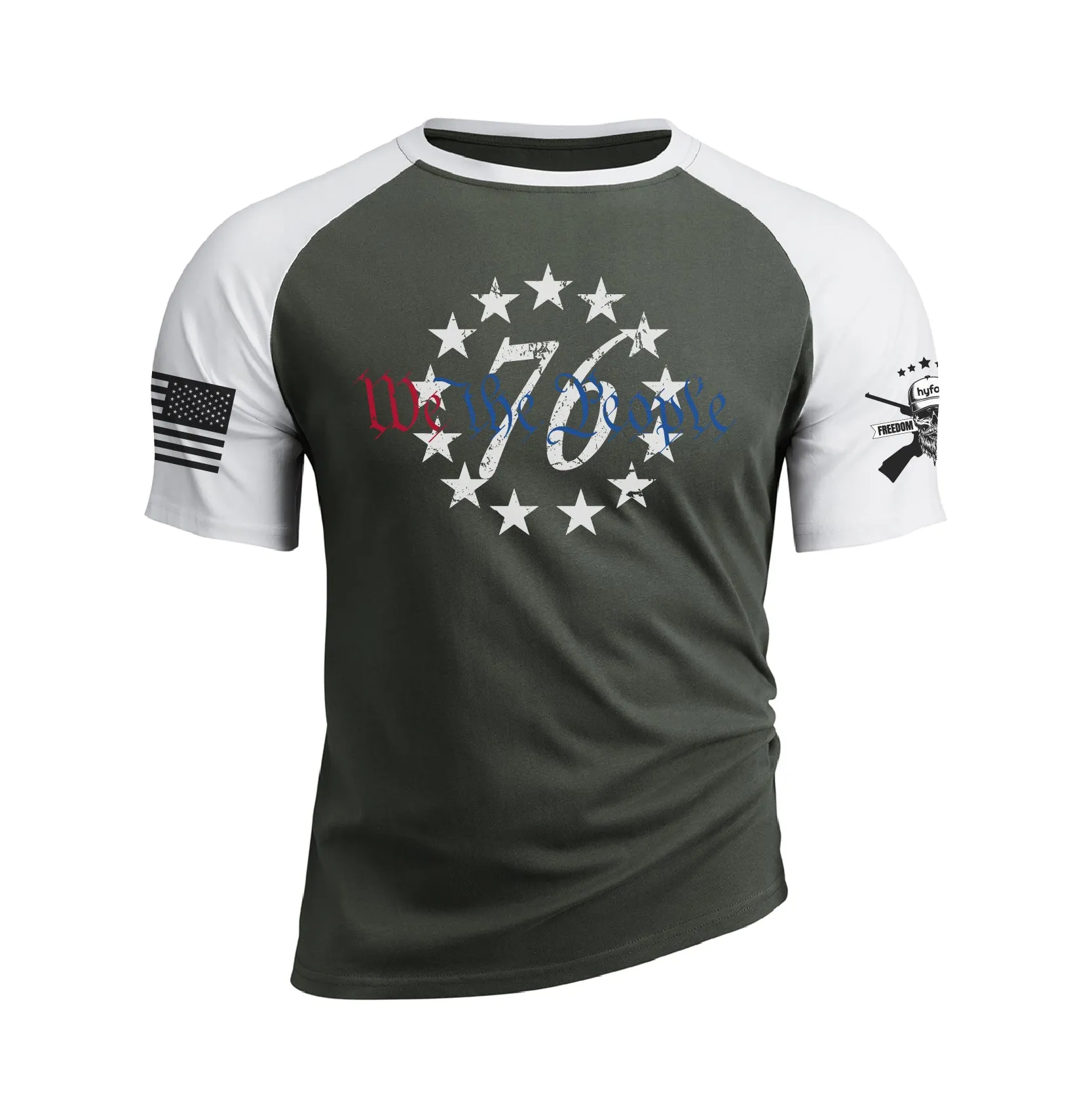 WE THE PEOPLE RAGLAN GRAPHIC TEE