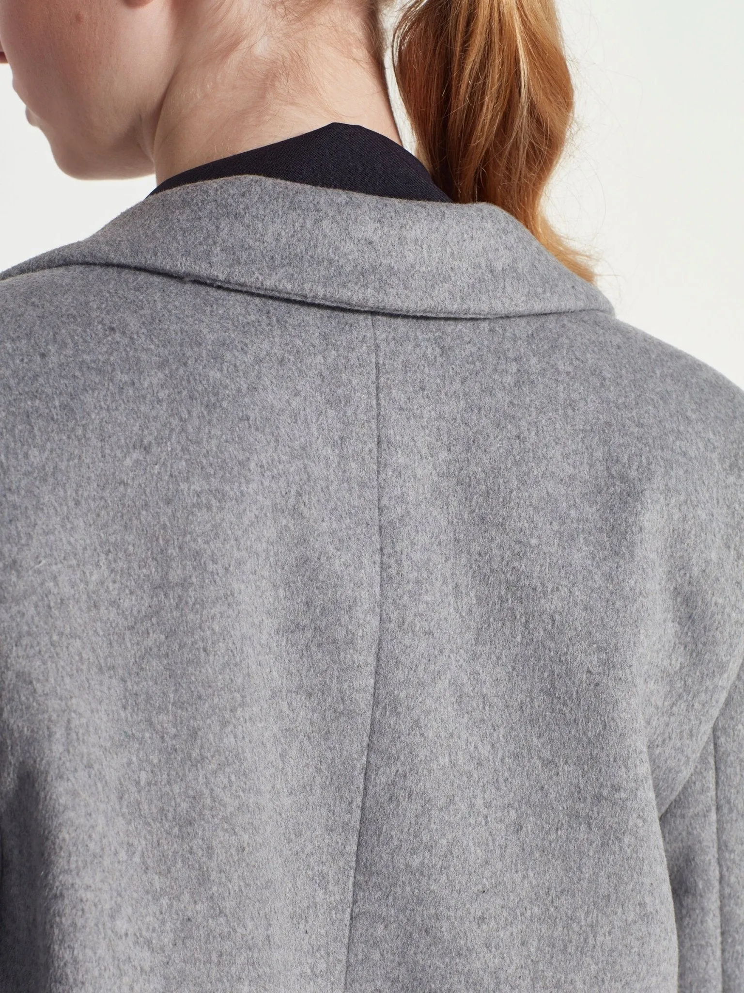 Wednesday Coat (Soft Wool) | Grey Marle