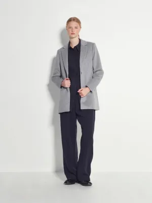 Wednesday Coat (Soft Wool) | Grey Marle