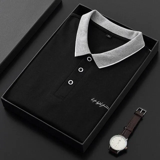 West Louis™ Slim Fit Cotton Polo Shirt