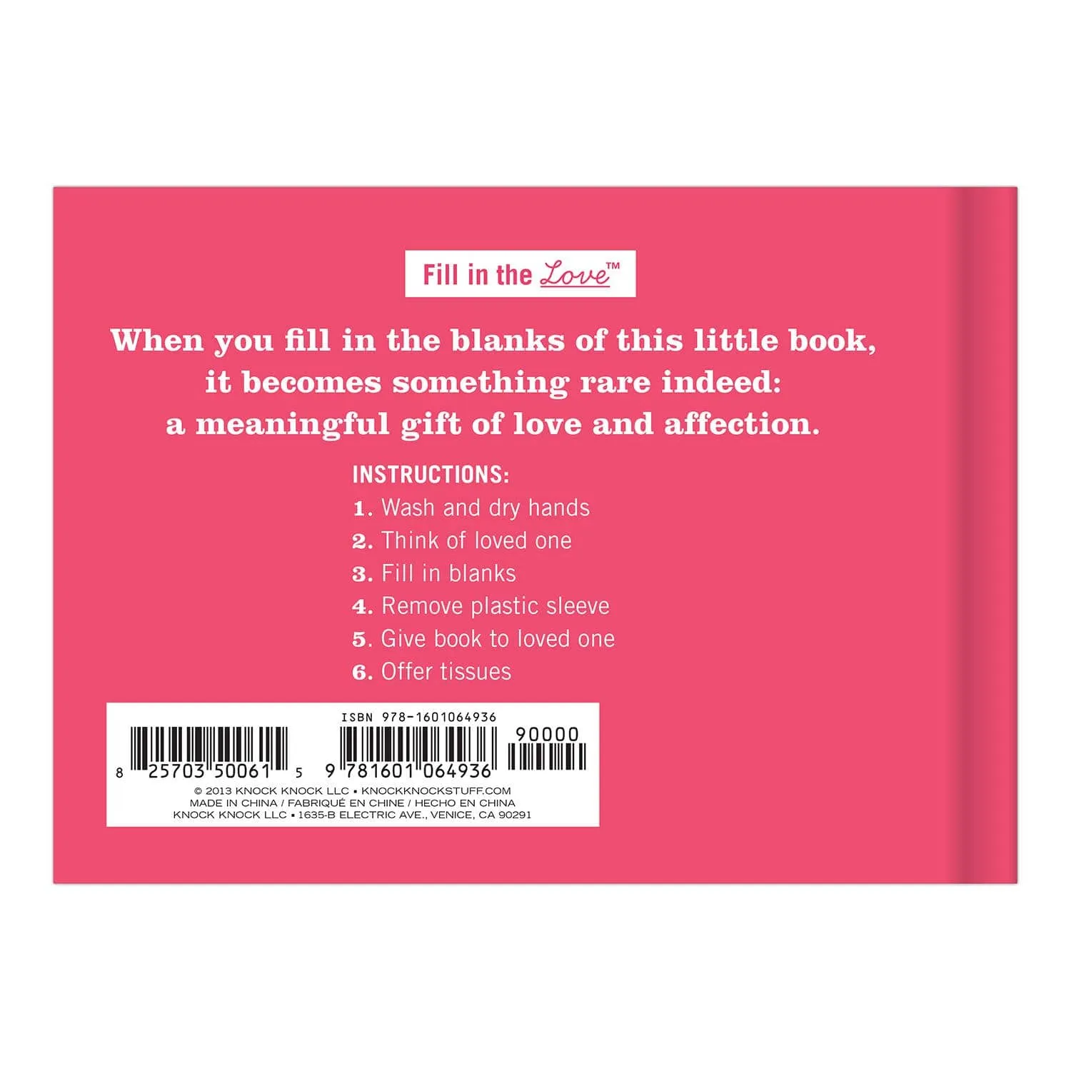***What I Love about You Fill in Book