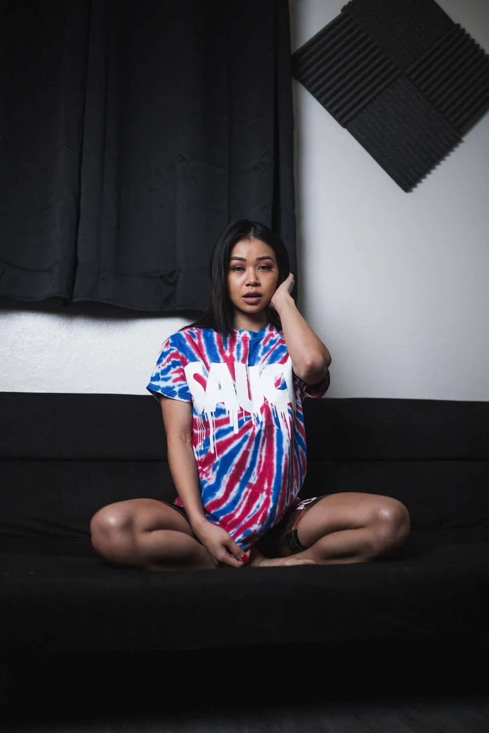 White Sauce | Red/Blue Burst Tee