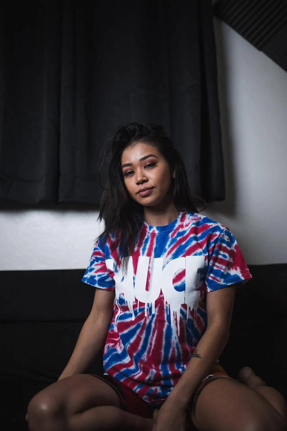White Sauce | Red/Blue Burst Tee
