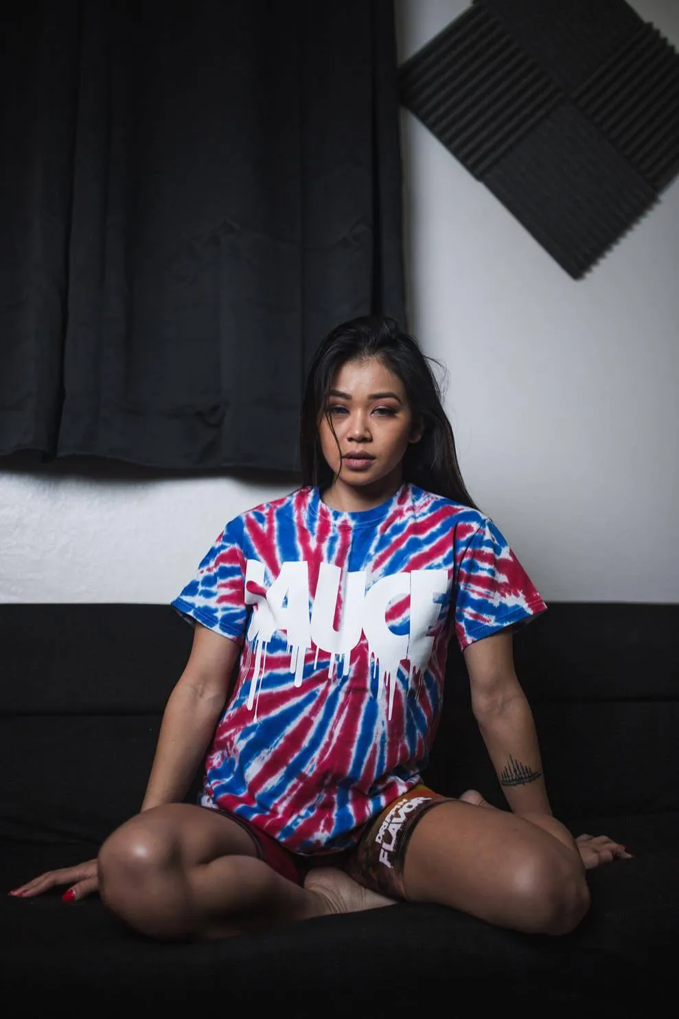 White Sauce | Red/Blue Burst Tee