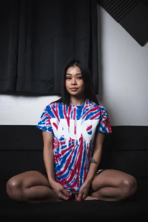 White Sauce | Red/Blue Burst Tee