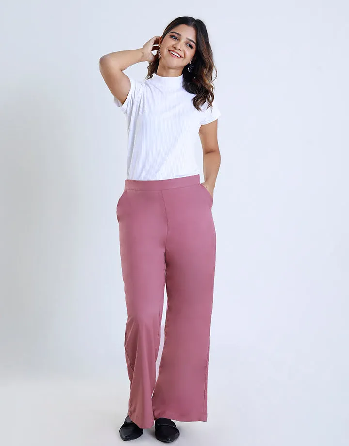 Wide Leg Office Pant with Side Pockets