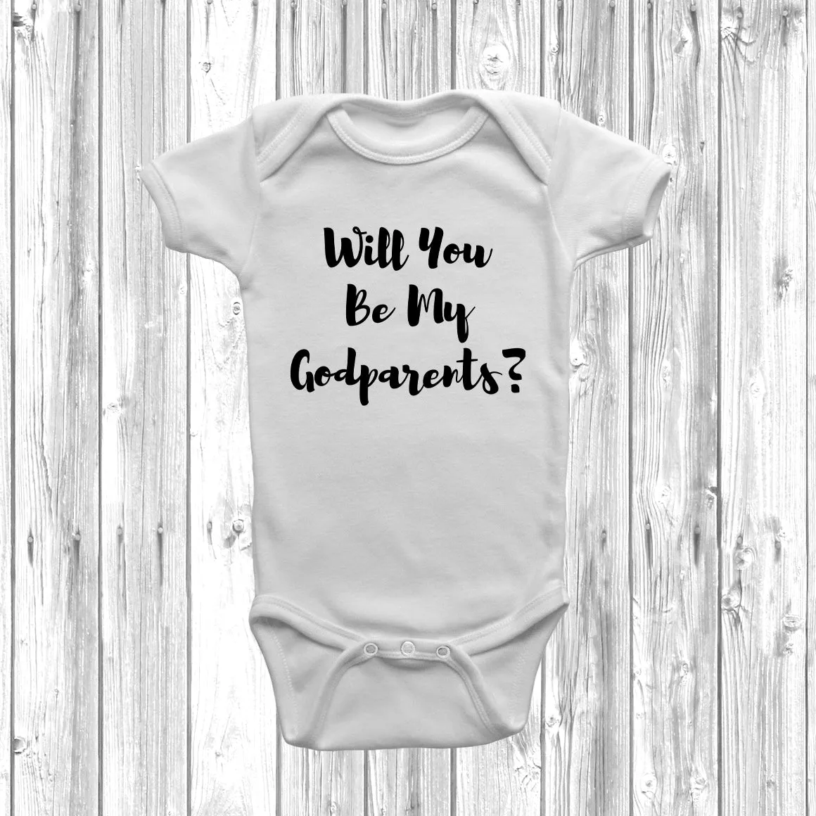 Will You Be My Godparents? Baby Grow