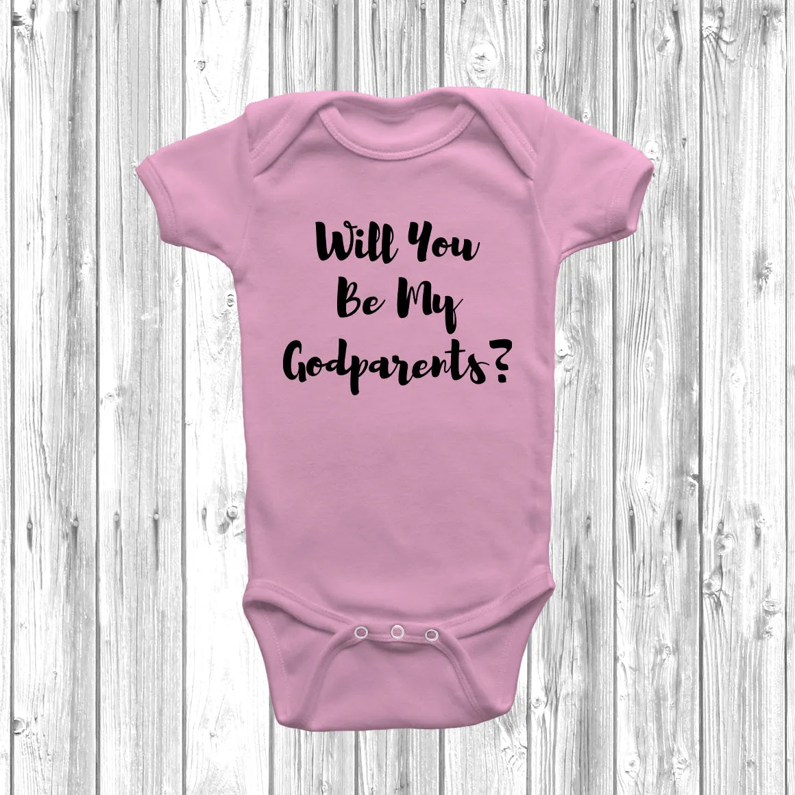 Will You Be My Godparents? Baby Grow