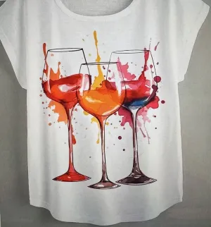 Wine Splash Tee Shirt