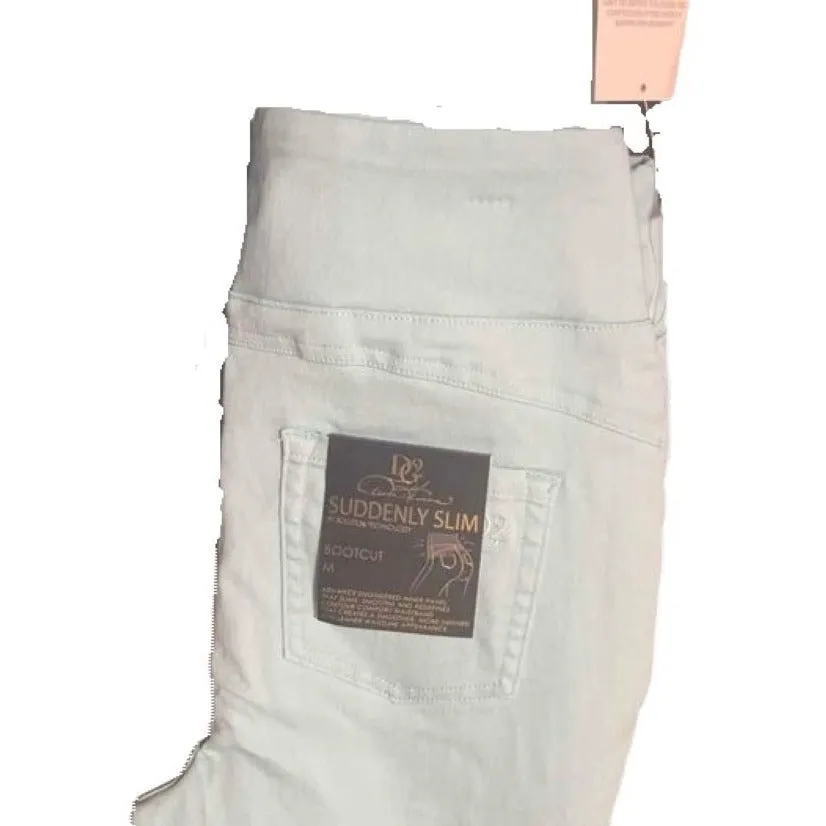 Women's DC2 Suddenly Slimming Bootcut Light Blue Pants - new with tags