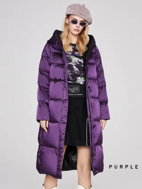 Women's down jacket  Long oversize