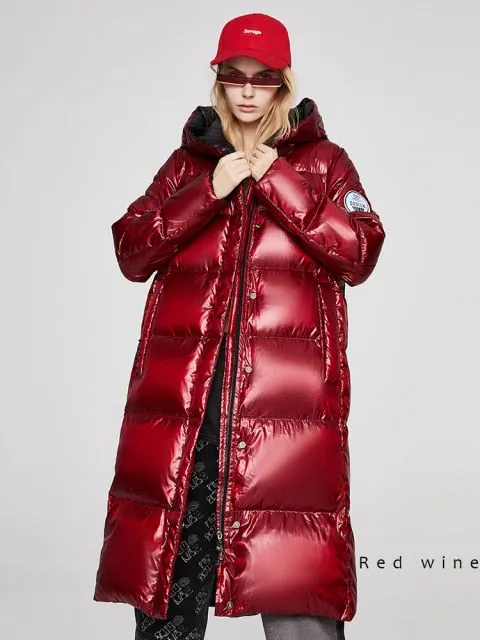 Women's down jacket  Long oversize