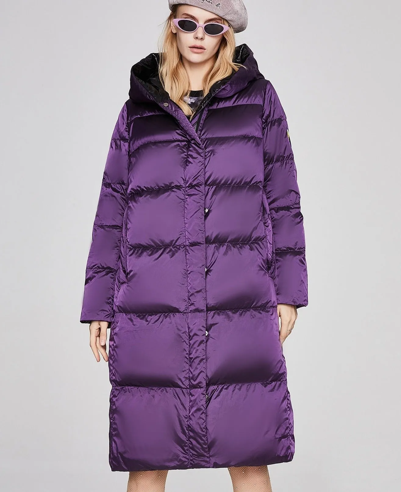 Women's down jacket  Long oversize