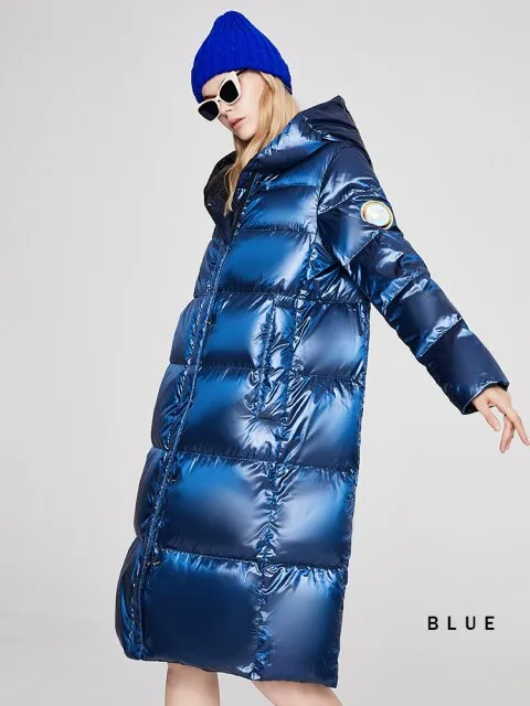Women's down jacket  Long oversize