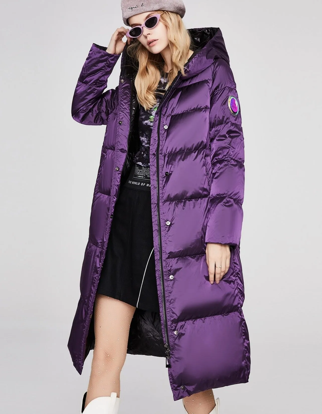 Women's down jacket  Long oversize