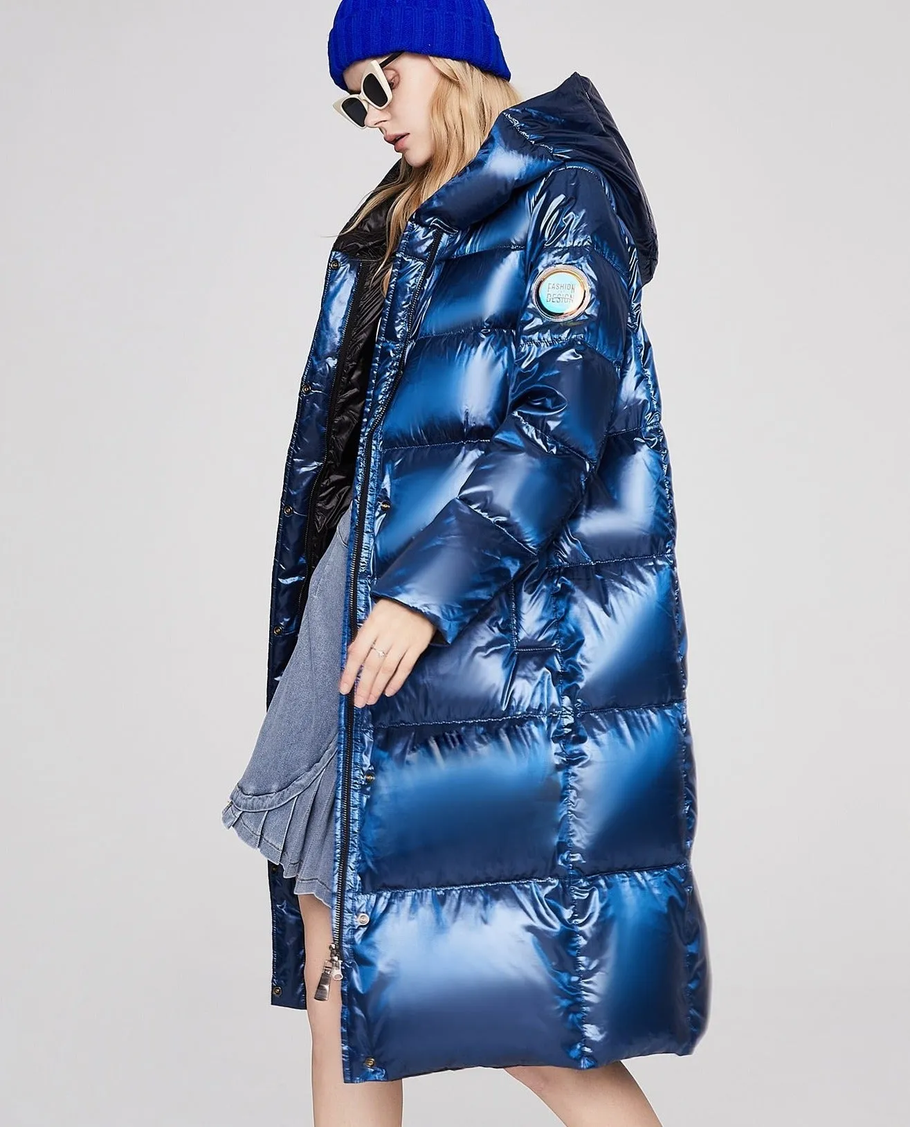 Women's down jacket  Long oversize