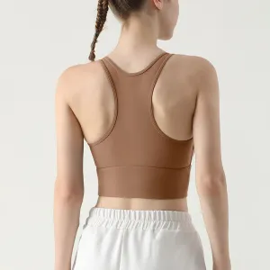 Women's High-Impact Yoga Bra with Push-up Pad - Breathable Fitness Gym Sports Vest